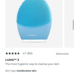 FOREO LUNA™ 3 Combination Skin in Sky Blue